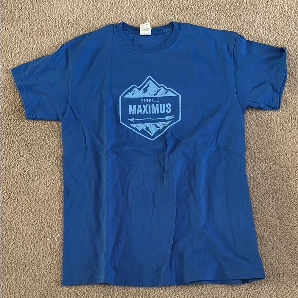 Brodus Maximus Blue Short Sleeve Tee size medium